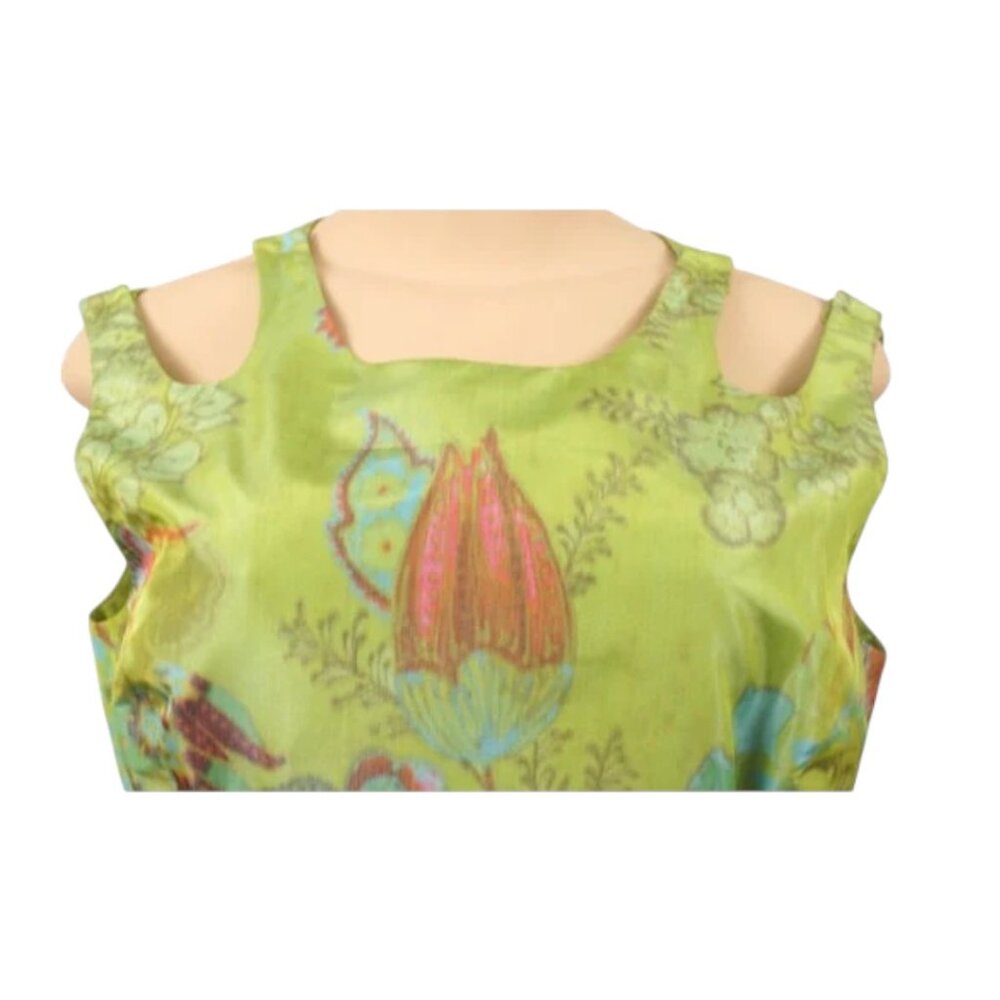 OSCAR DE LA RENTA Silk dress - Picture 4 of 7